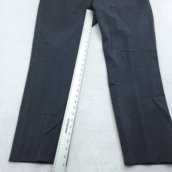 Meyer Dress Pants Mens Size 58 (US 42) Bonn in Dark Gray Polyester & Wool Blend